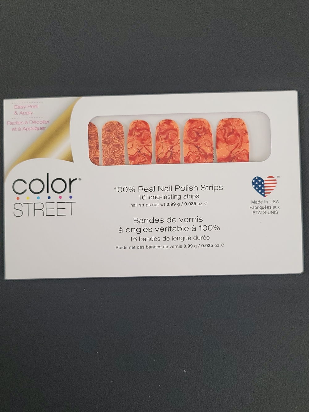 50% Off 3+ Retired COLOR STREET Blush Hour Rose Design Nail Polish Strips